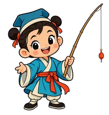 诗词装束的小书童